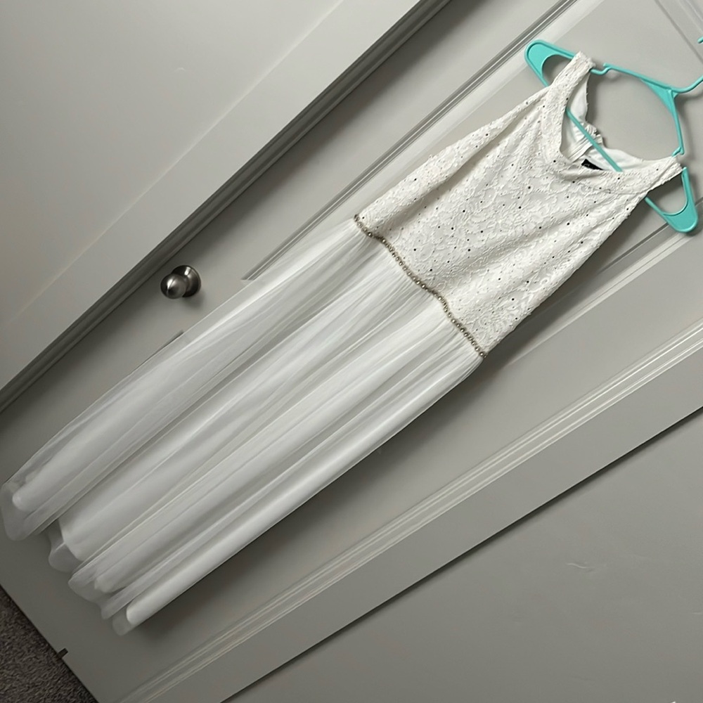 White formal dress